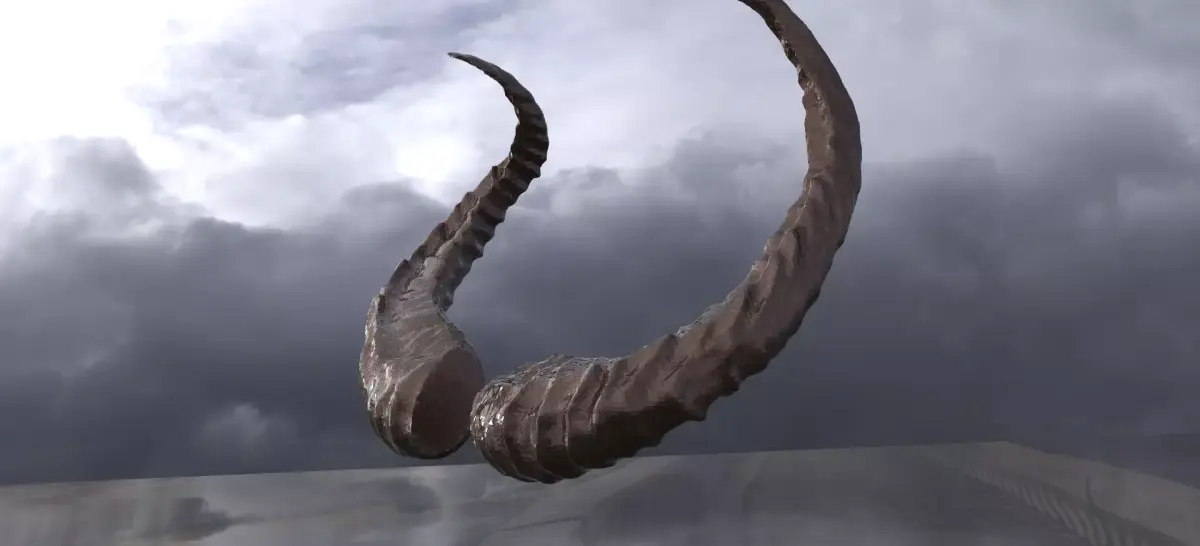 Wild Boar Horns 3D model