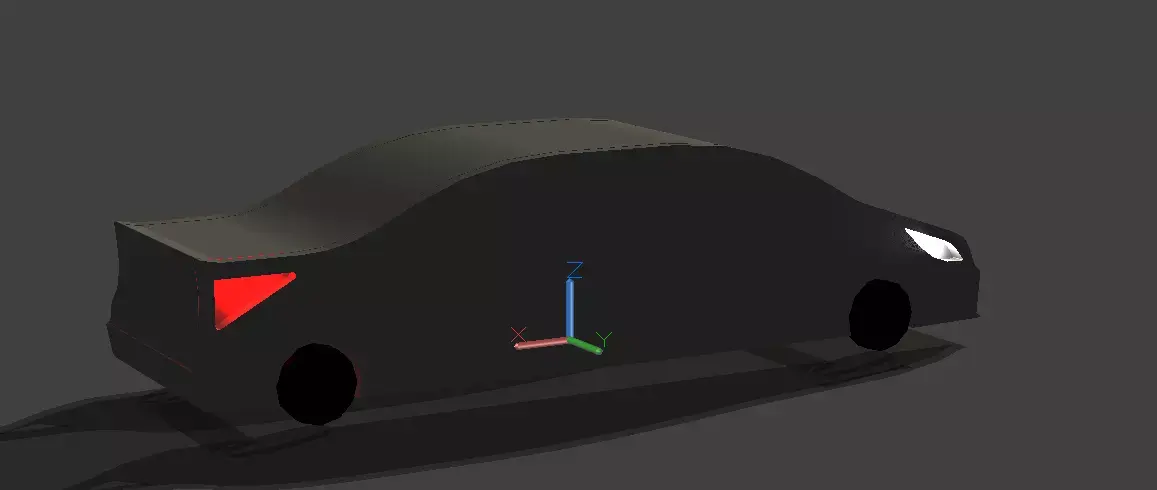 Hundai Accent Low-poly 3D model