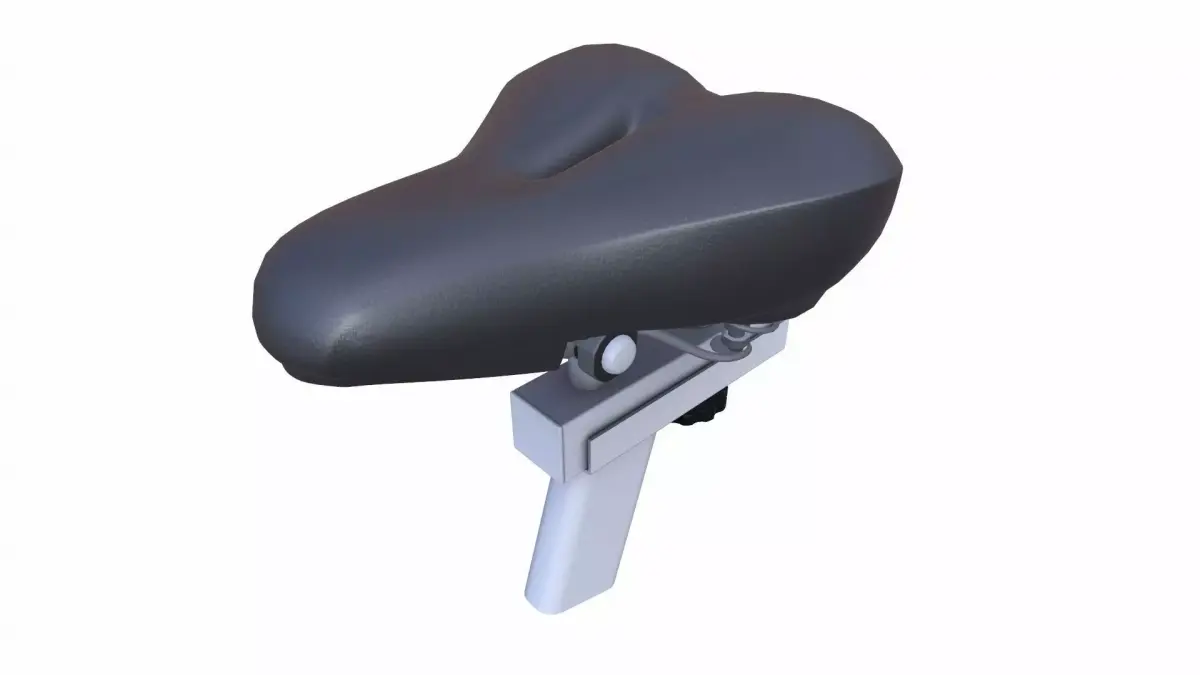 Bicycle Seat Low-poly 3D model 6