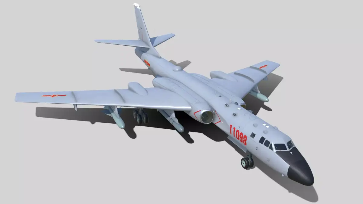 Xian H-6 K 3D model