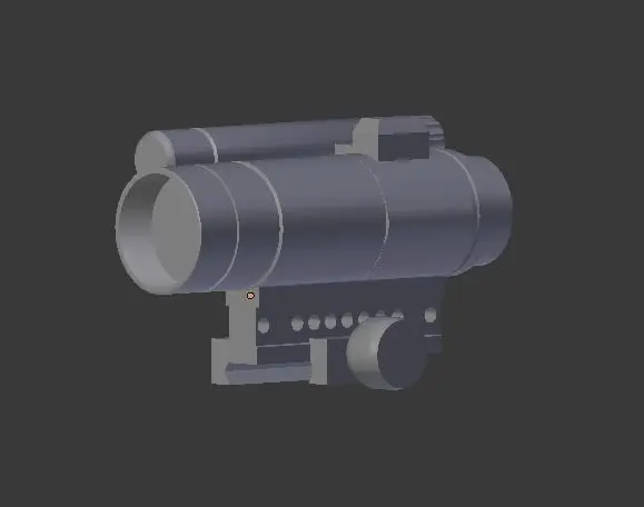 CompM4 low-poly I No texture 3D model