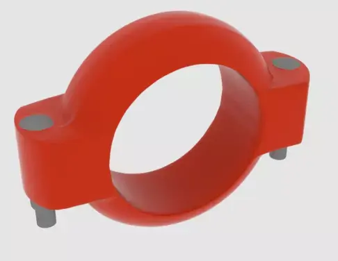 Red Pipe Calmp Free 3D model