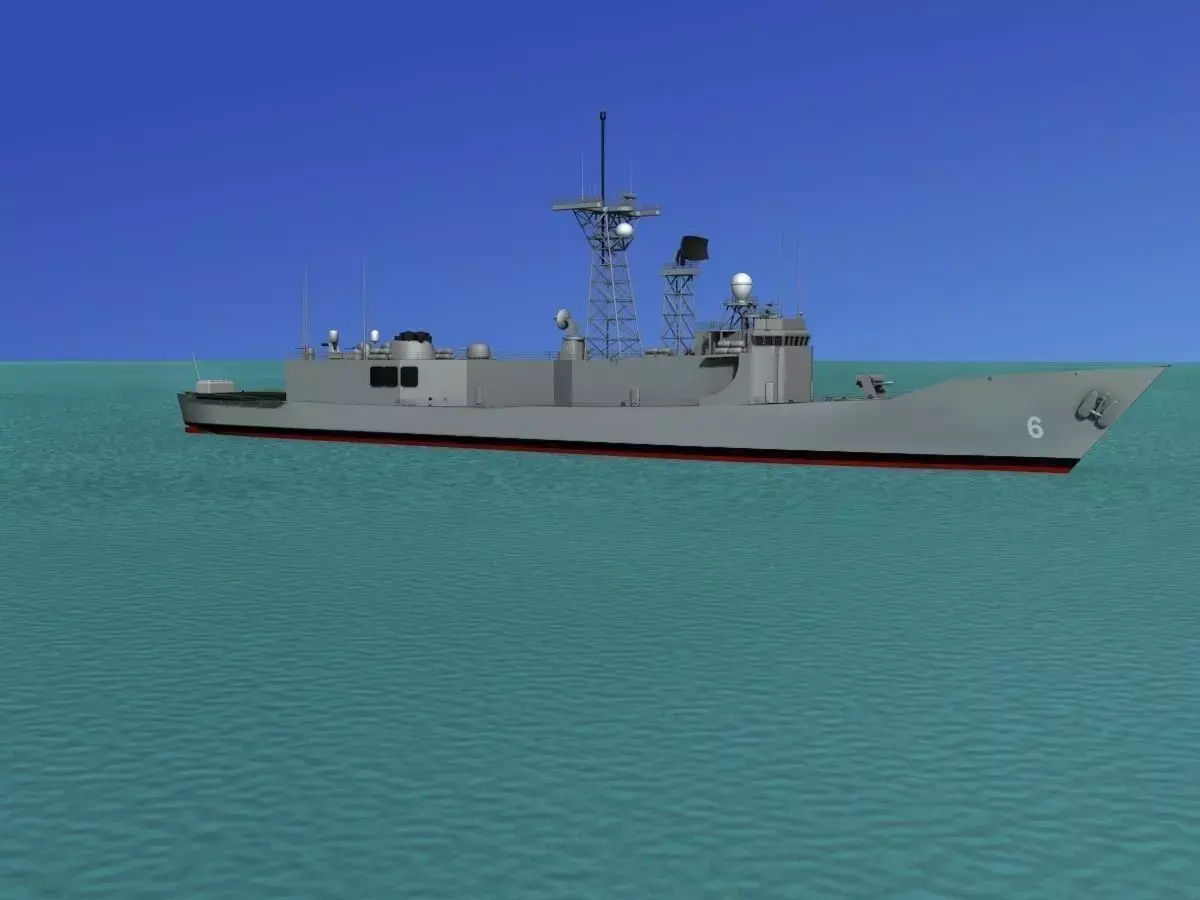 FFG 06 Adelaide Class Frigate HMAS Newcastle 3D model