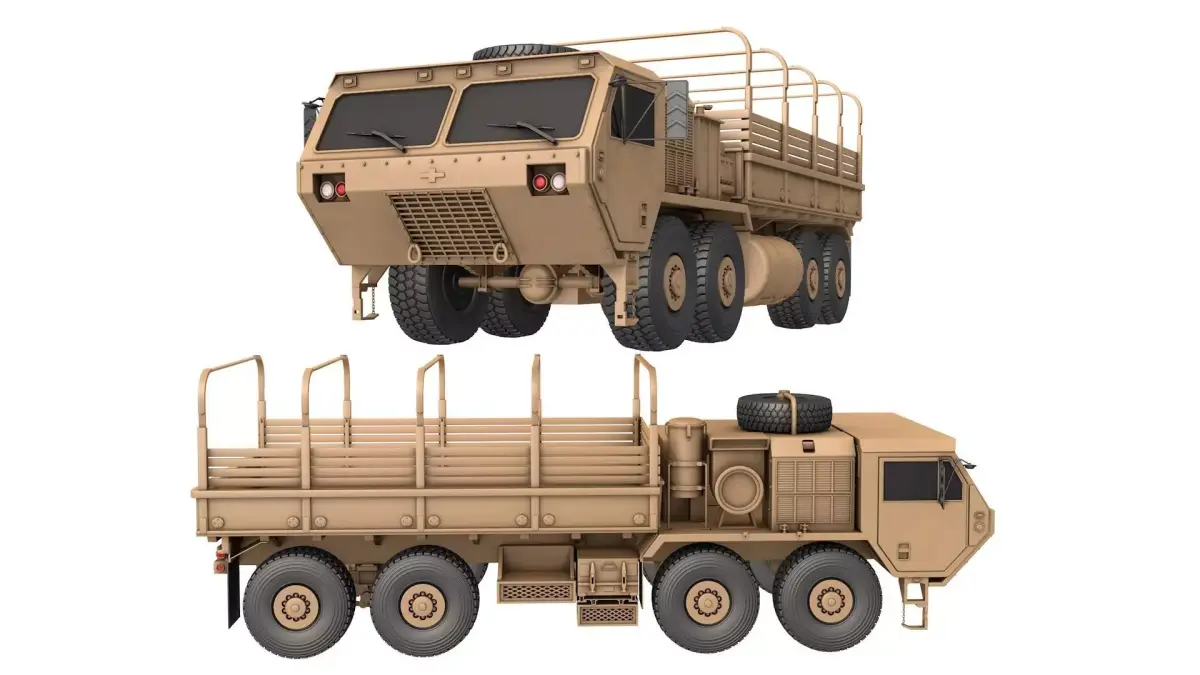 HEMTT A4 Cargo Truck - Army transport truck 3D model