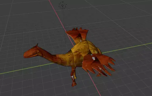 flying camel 3D model