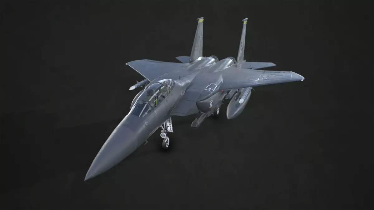 McDonnell Douglas F-15E Strike Eagle Low-poly 3D model
