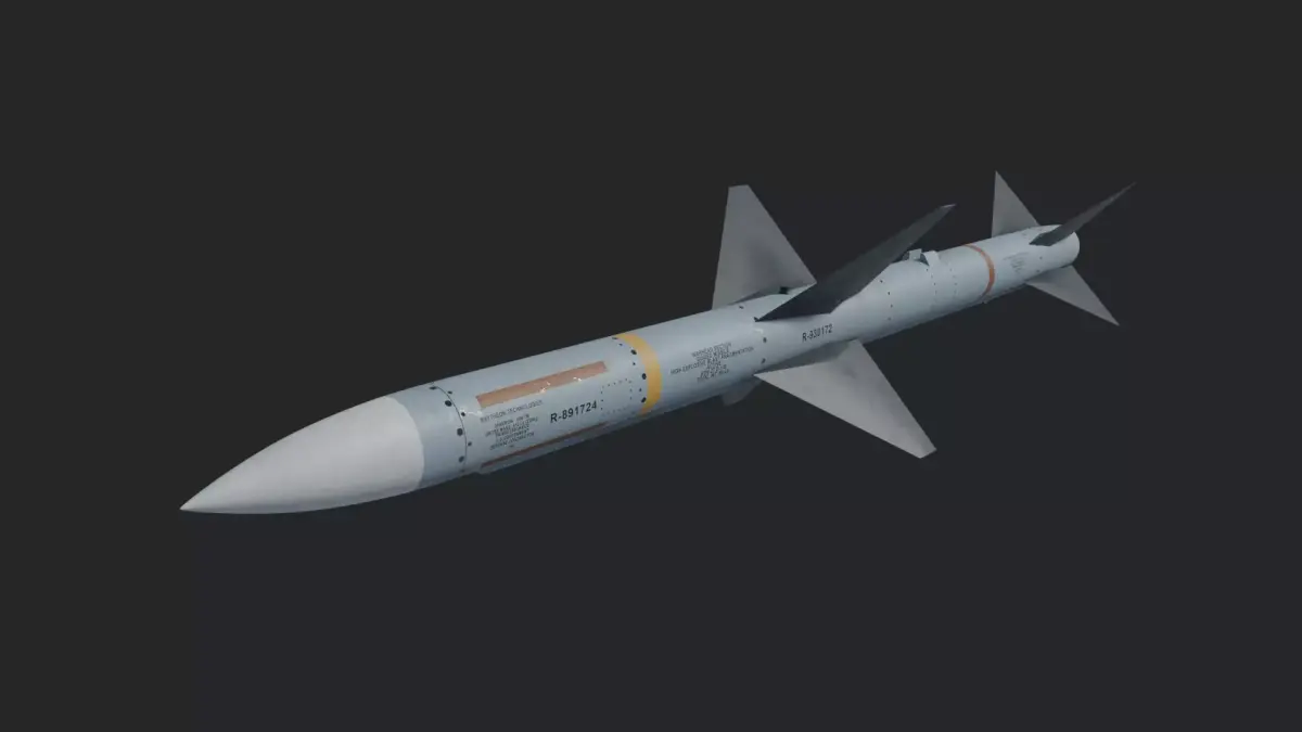 AIM-7 Sparrow missile 3D model