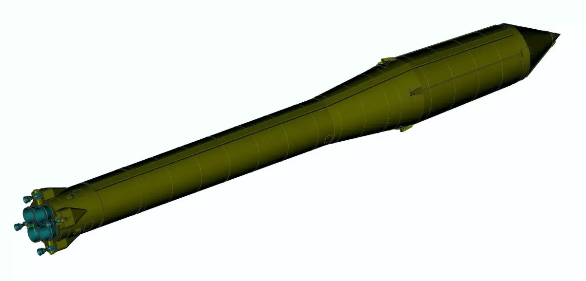 Space rocket R7 Sputnik 3D print model