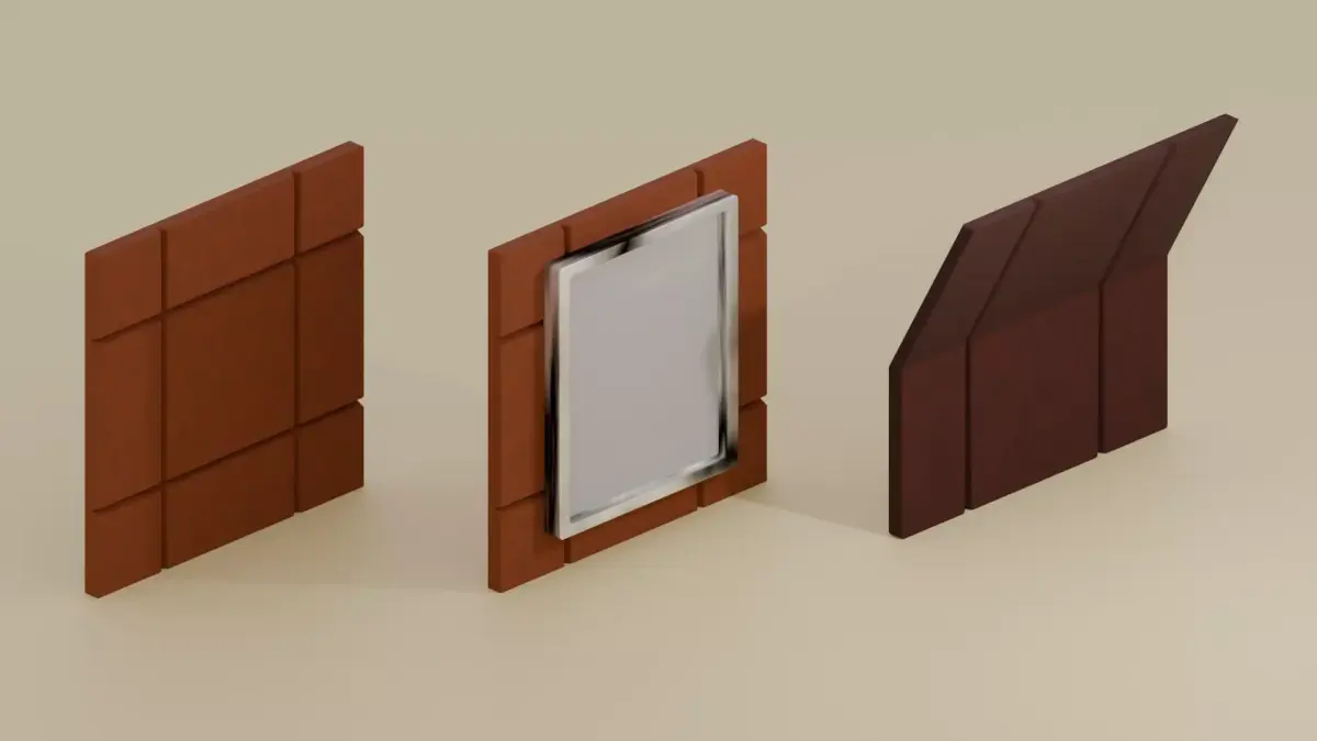 Heritage Transit Modular Subway Wall Kit Low-poly 3D model