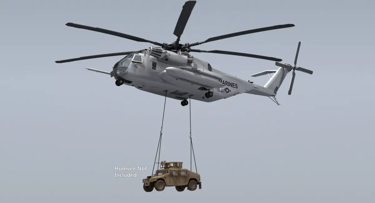 CH-53 Super Stallion Military Helicopter 3D model