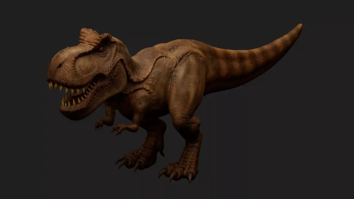 dinosaur Low-poly 3D model 20