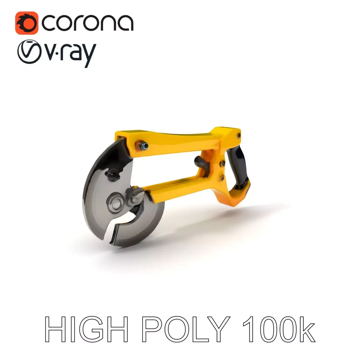 HeavyDuty Bolt Cutter D Model Pack Low-poly 3D model