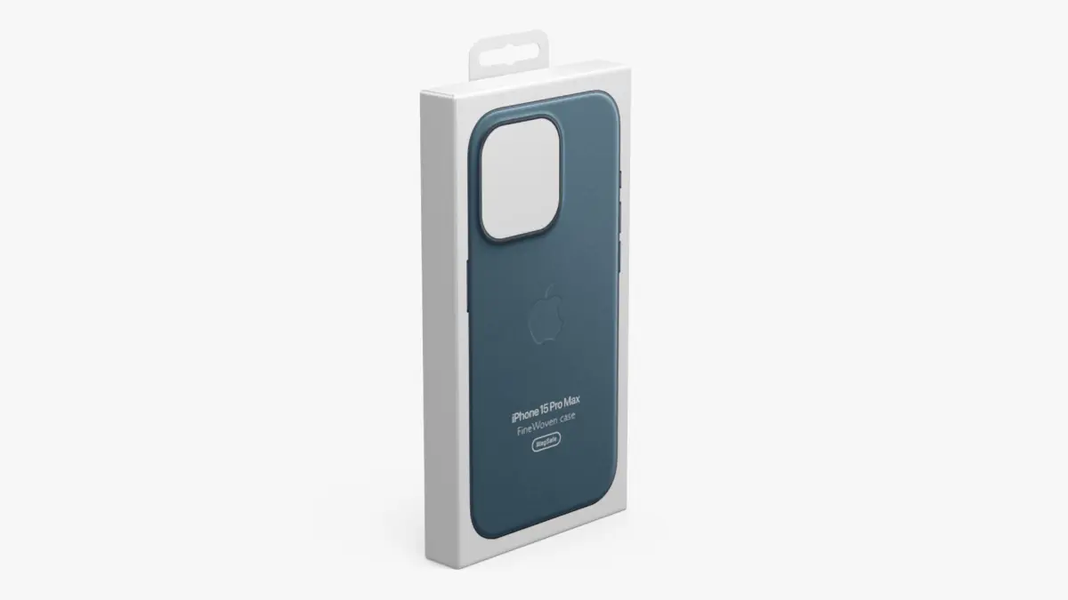Apple iPhone 15 Pro Max FineWoven Case Packaging 3D model