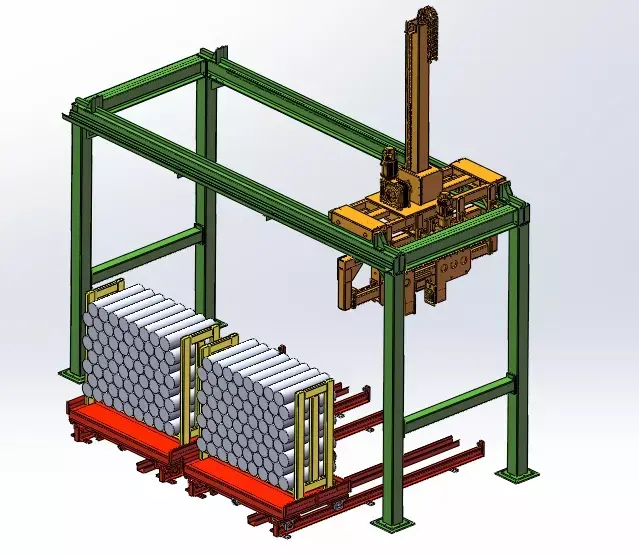 Automatic rod loading machine 3D model