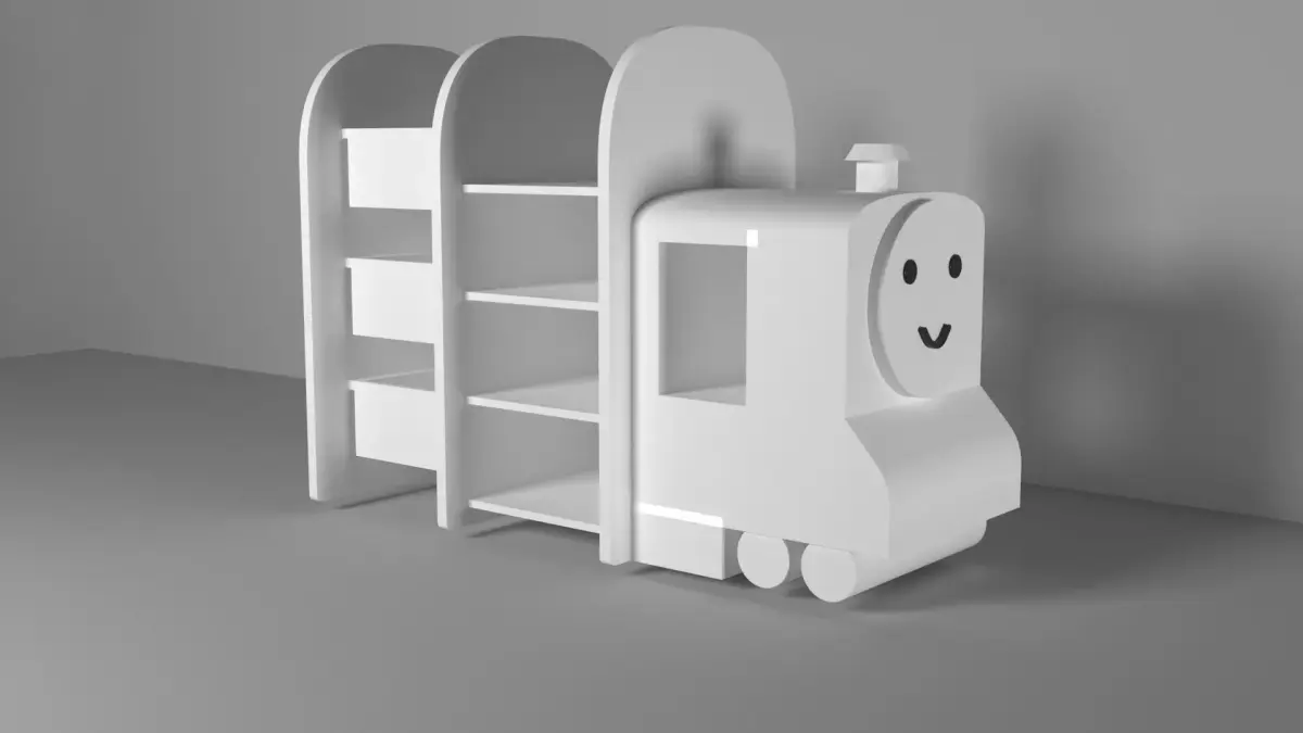 furniture cupboard Low-poly 3D model shop