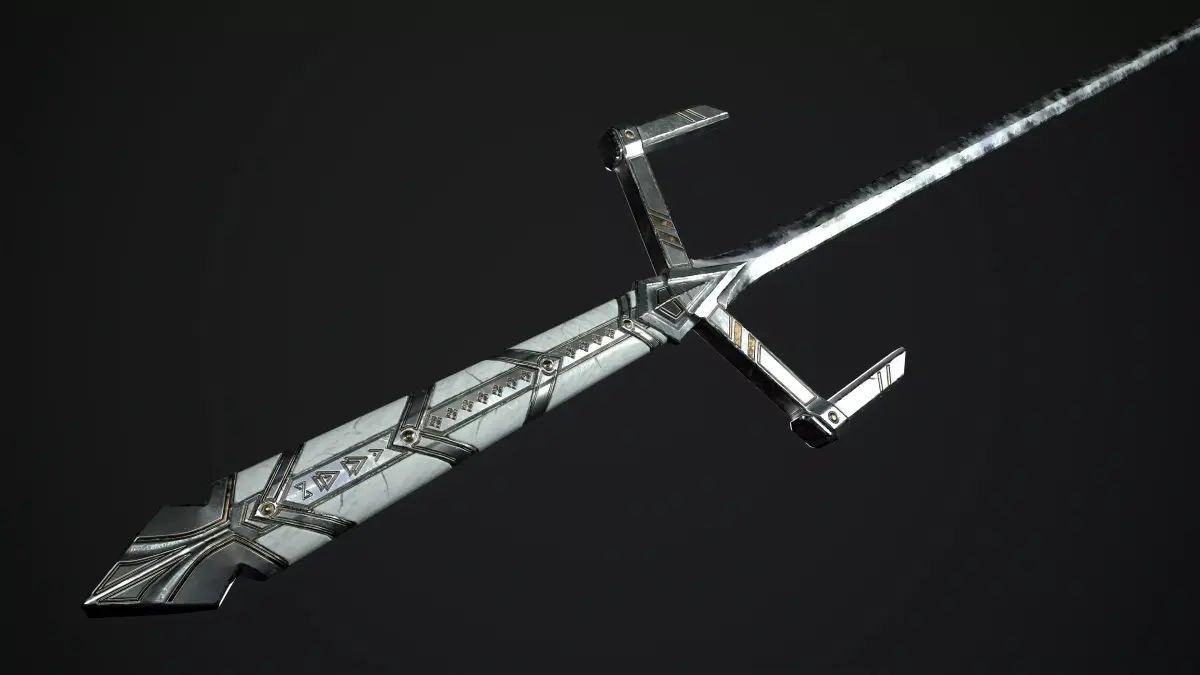 Fantazy Sword Melee Weapon Low-poly 3D model get
