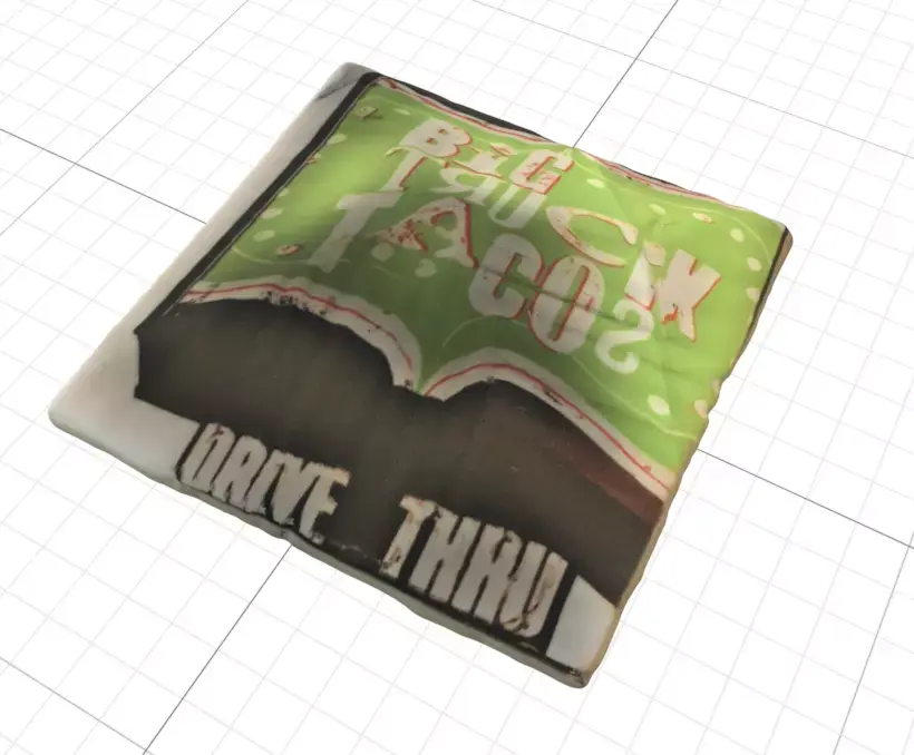 Big Truck Tacos triangle 3D model