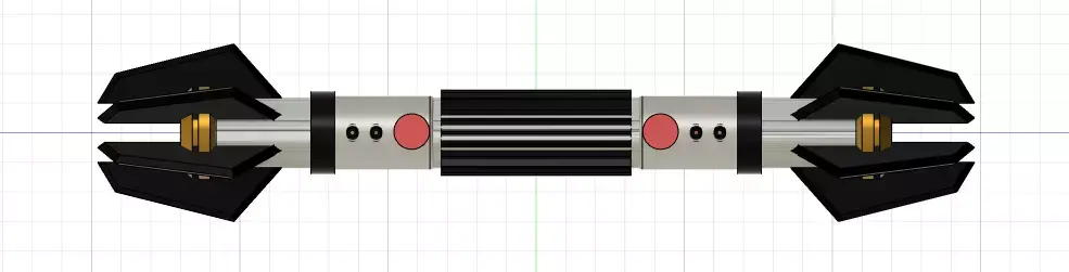 Exar Kun Lightsaber Free 3D print model
