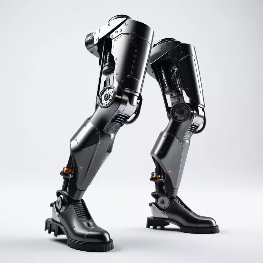 Futuristic Cybernetic Leg 3D Model 3D model