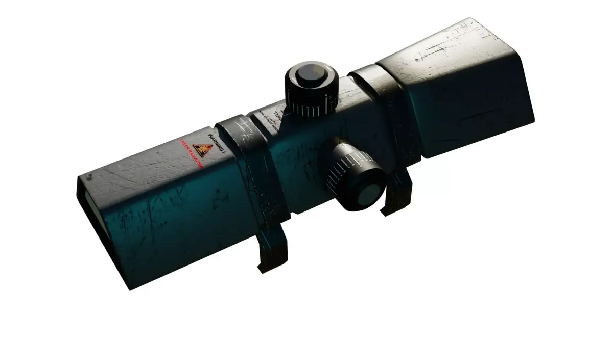 scifi scope Low-poly 3D model
