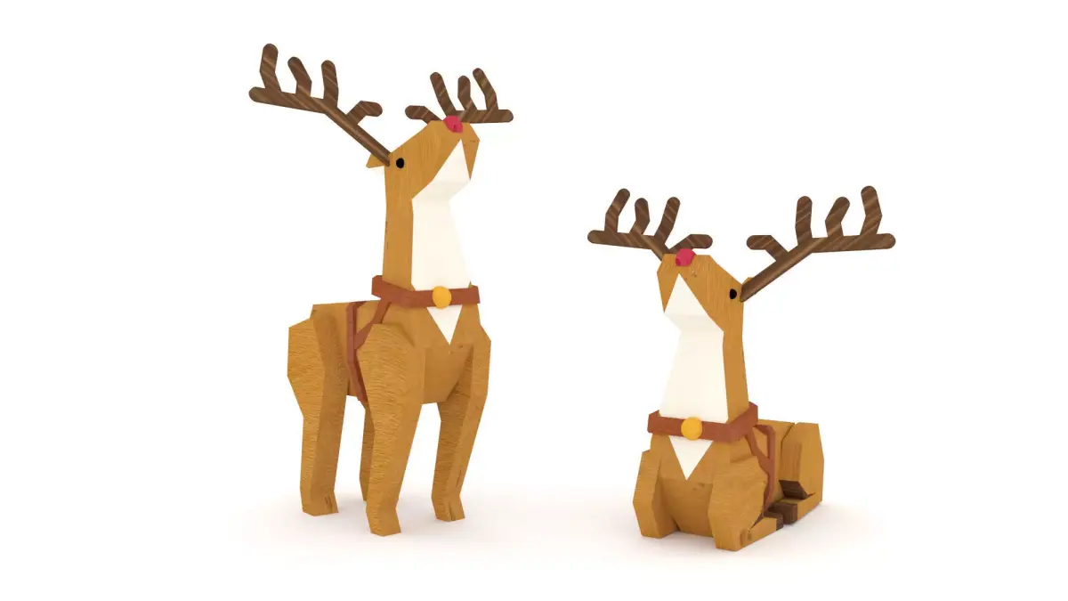 Rudolf wood  Sculpture 3D model