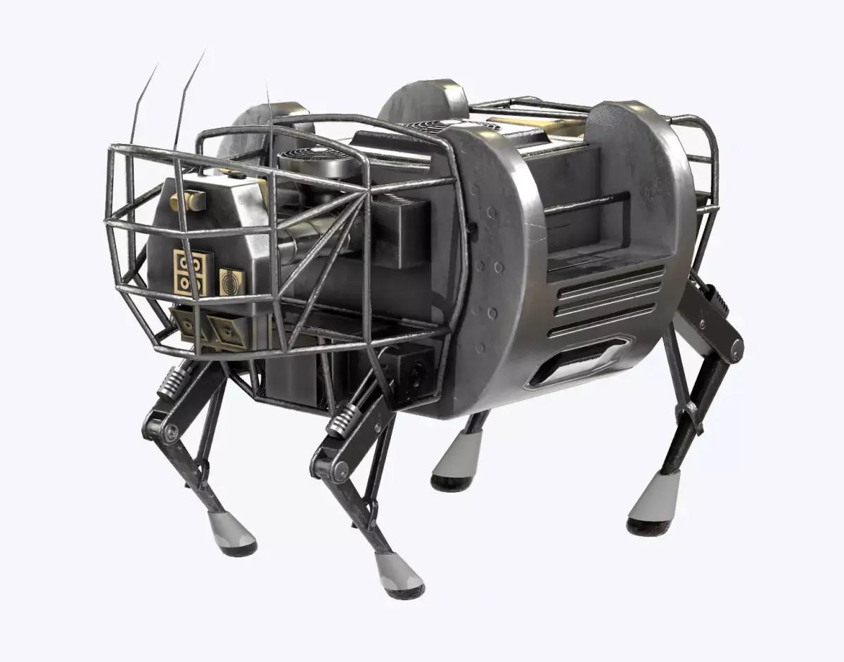 LS3 Robot Boston Dynamics Low-poly 3D model