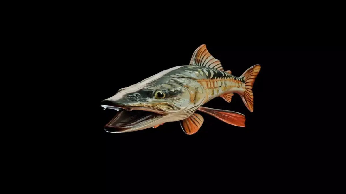 Trophy Fish Pike 2 3D model