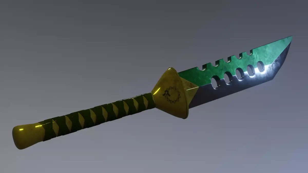 Meliodas sword Lostvayne from Seven Deadly Sins Free low-poly 3D model