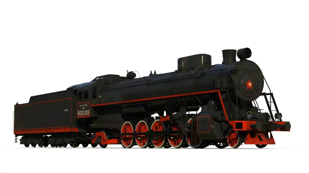 Steam locomotive FD class  3D model