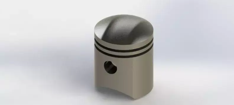 piston stainless steel ball 3D model