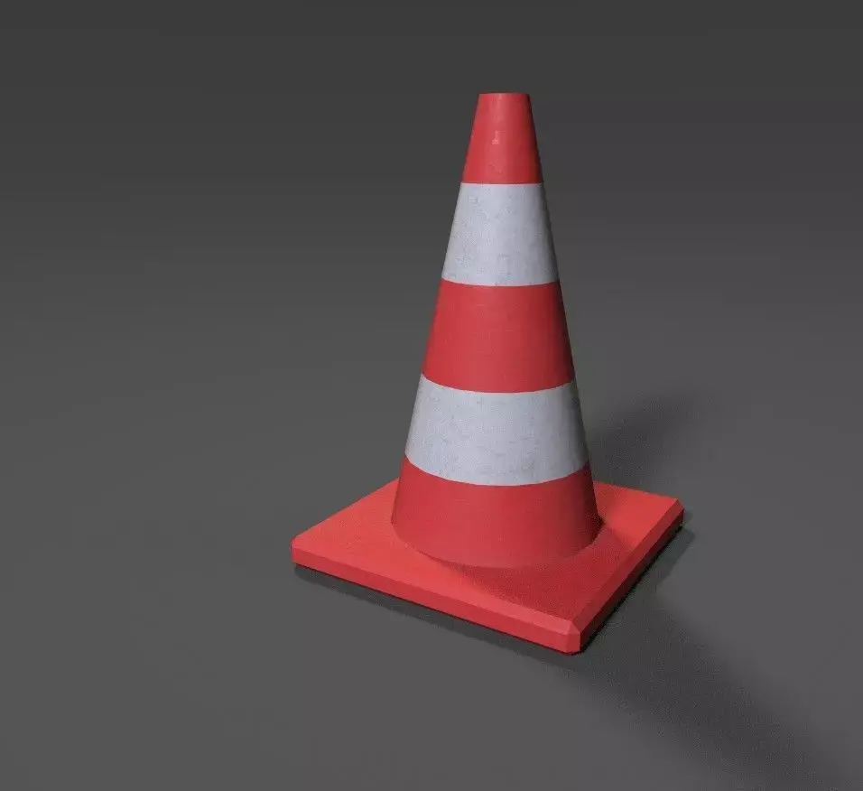 Traffic Cone  Low-poly 3D model shop