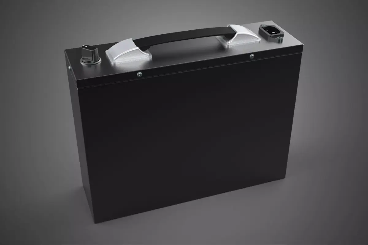 MOBILE ELECTRIC LITHIUM ION BATTERY PACK SUITCASE HANDLE CASING 3D model
