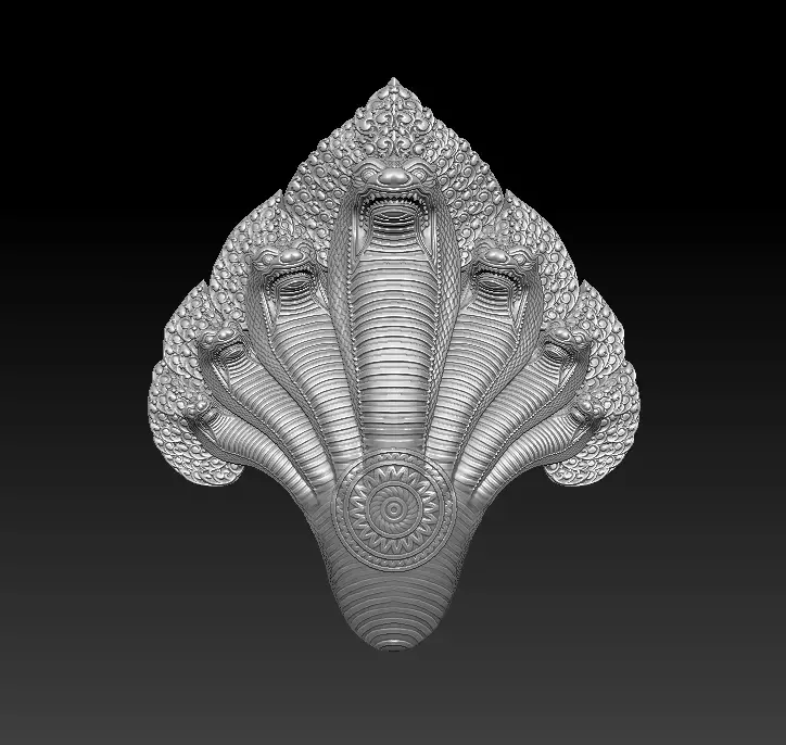 Angkor Naga snake statue Dragon Cambodia Naga 3D print model  3D print model