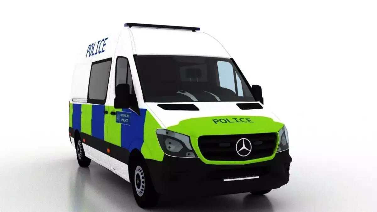 Mercedes Benz Sprinter L2H2 2015 England Police Crew Van EU 3D model