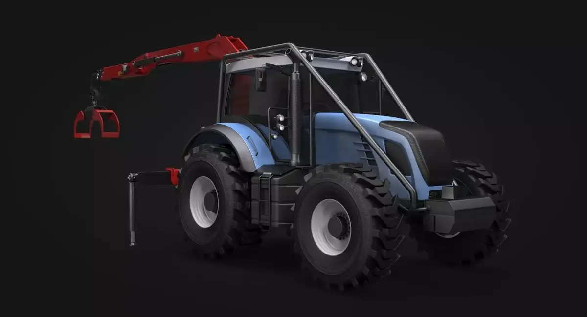 Forestry Tractor 3D model