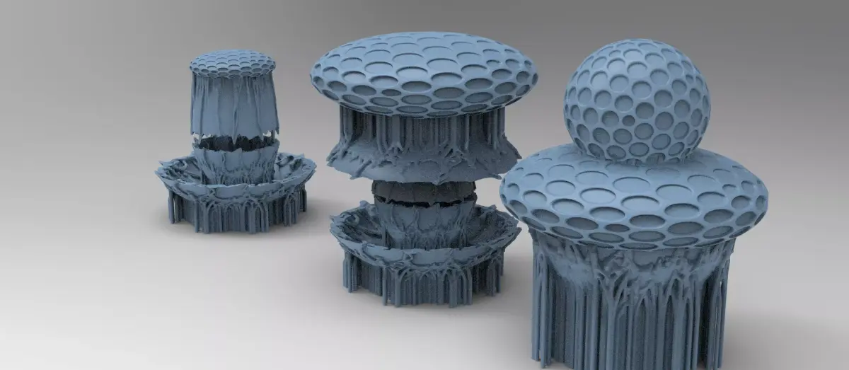 Ivy mushroom root 5 3D model