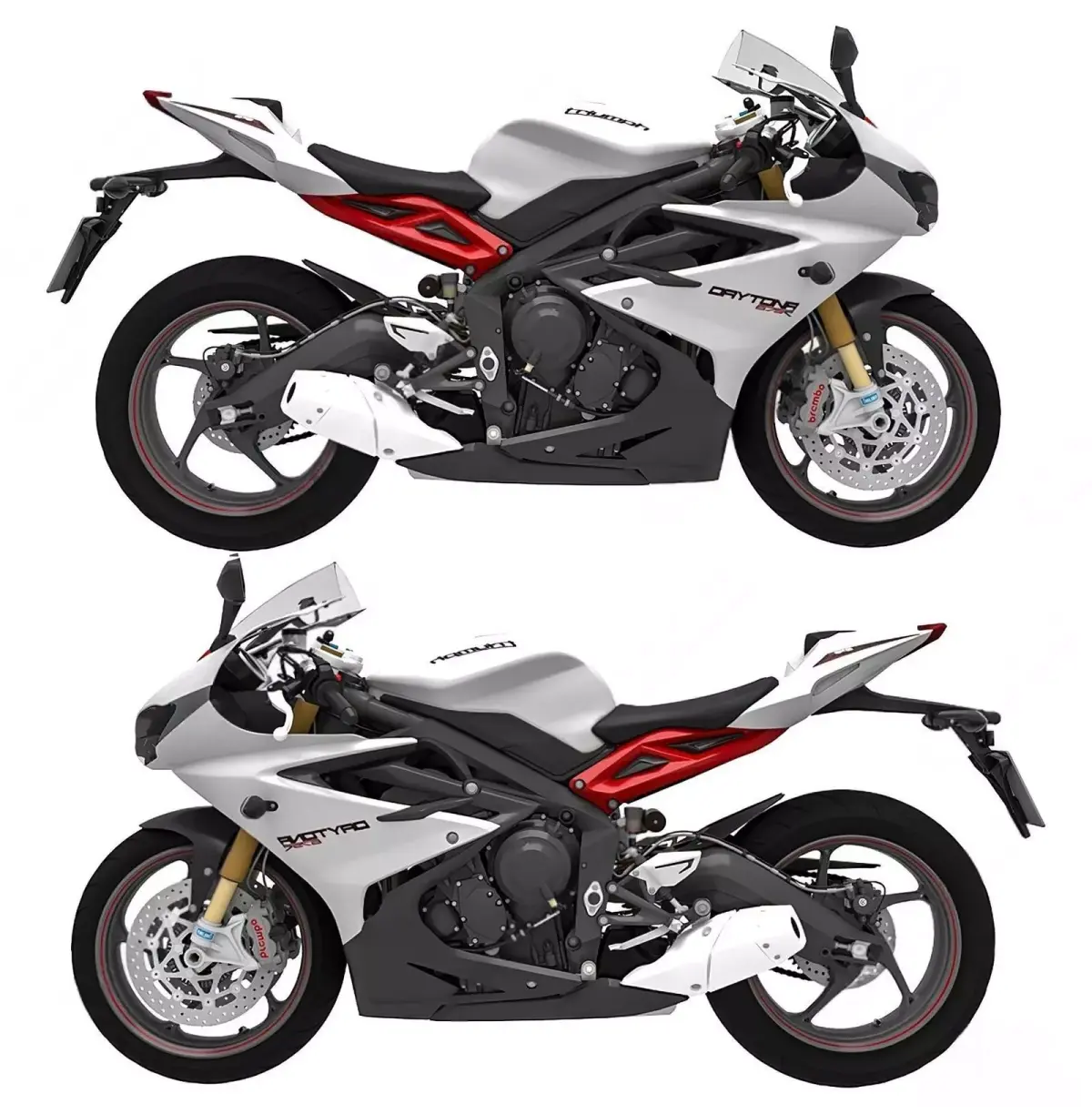 British Triumph Motorcycles 3D model