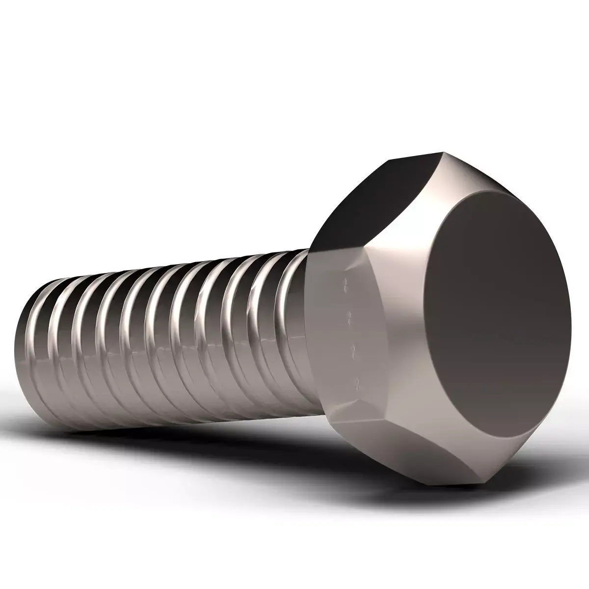 Hex Bolt Low-poly 3D model by orhanyucesoy - Low-poly