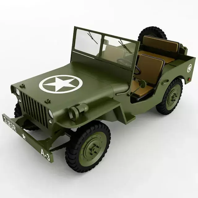 Willys Jeep 3D model purchase