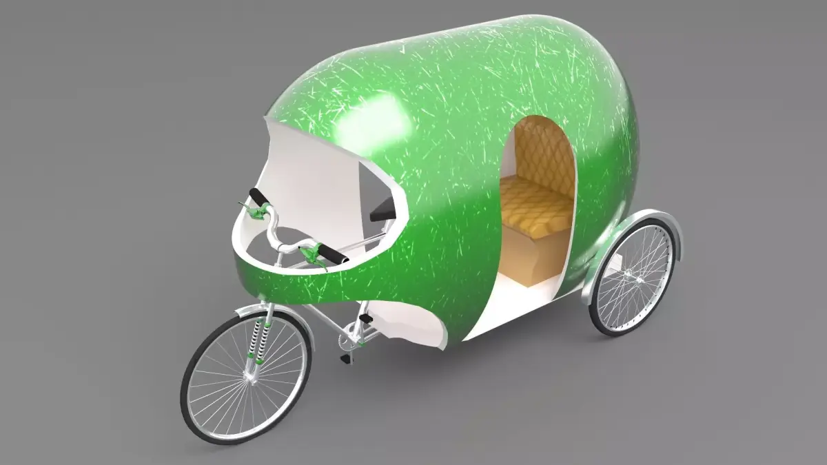 Modern Rickshaw 3D model