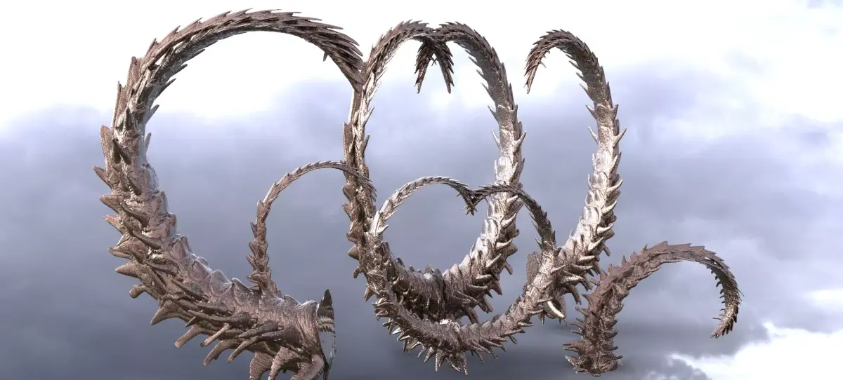 Alien Dragon Tail collection 2  3D model