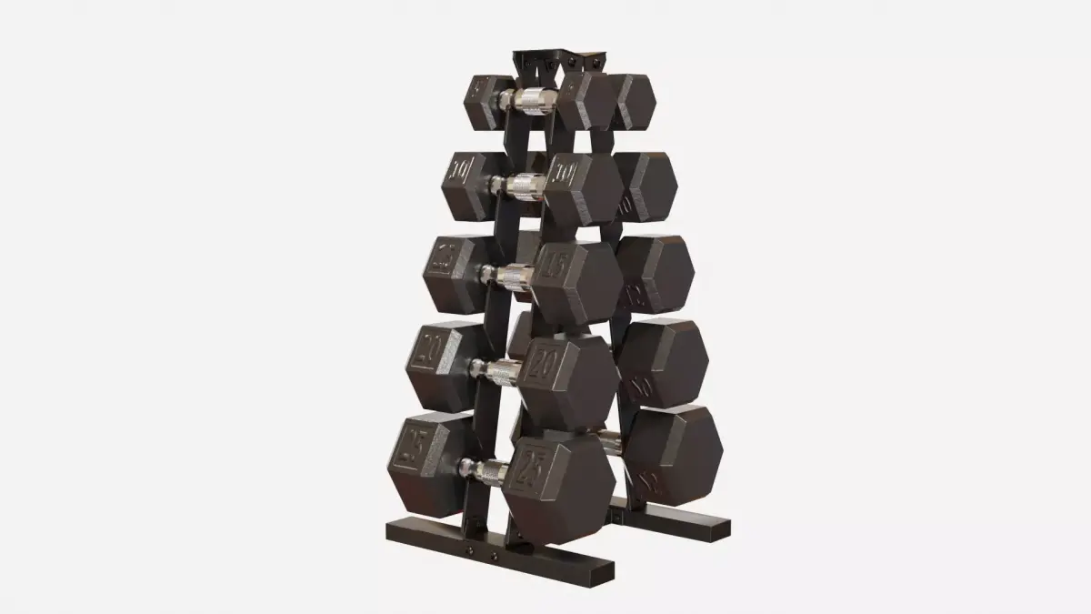 Dumbbell Set 3D model purchase