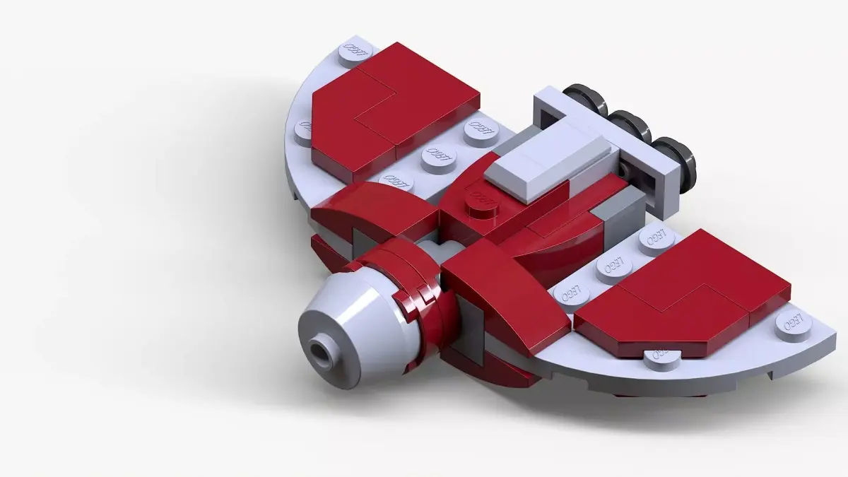 Lego T-6 Jedi Shuttle Low-poly 3D model