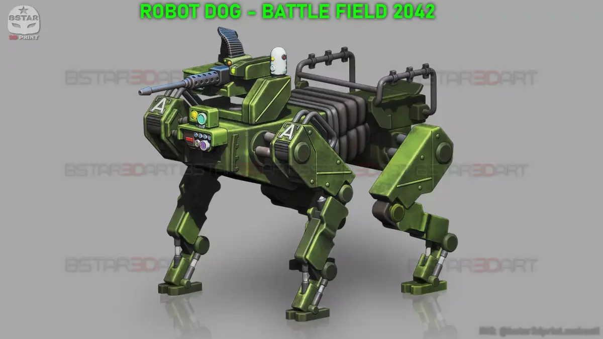 Robot Dog - Battle Field 2042 - High Quality Model 3D print model