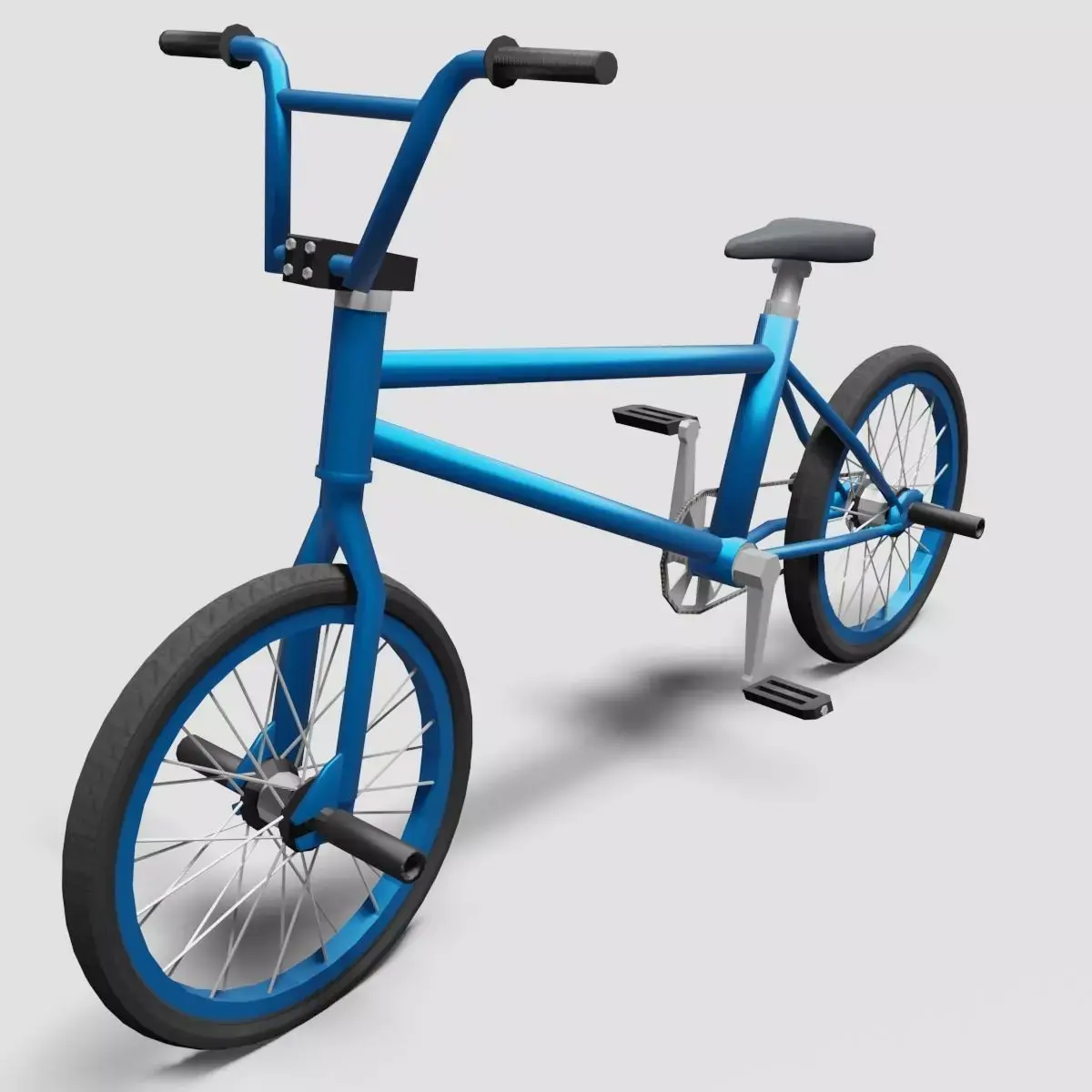 BMX Bike - Blue  Low-poly 3D model