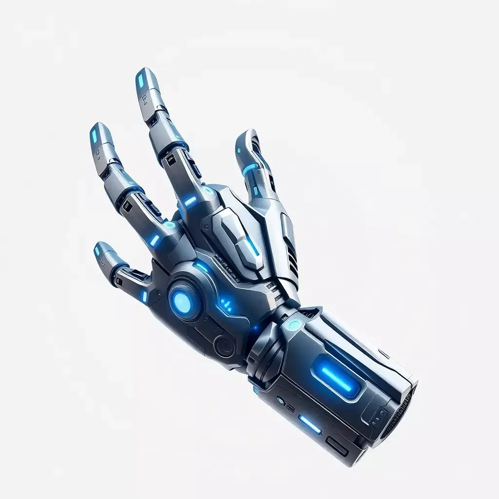 SciFi Robotic Hand Bionic Arm Low-poly 3D model