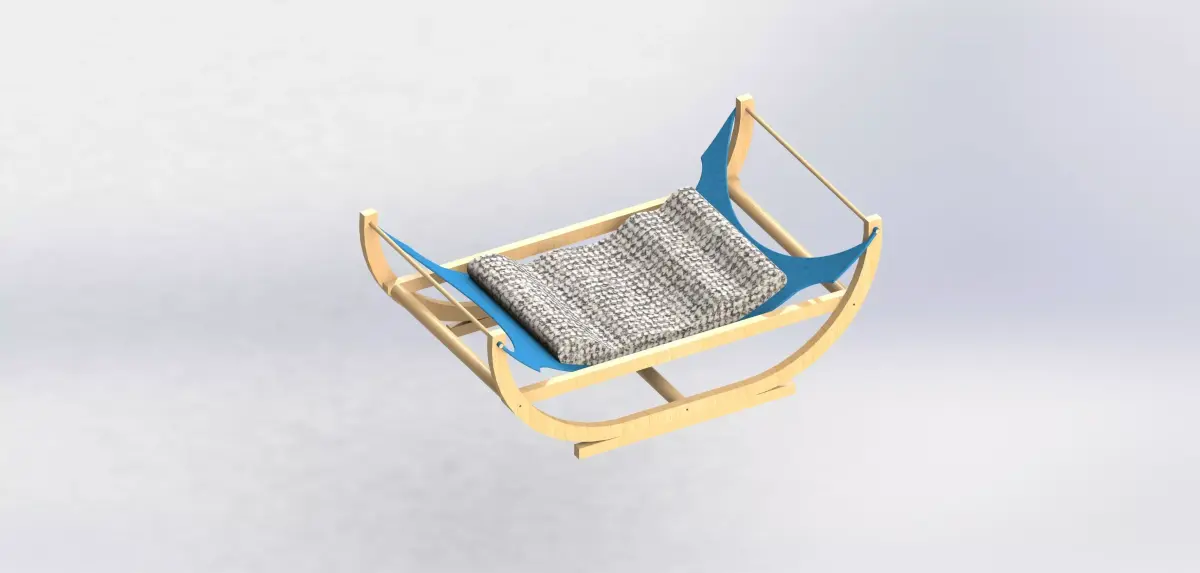 Comfortable cat bed 3D model