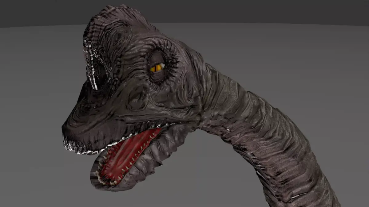 Brachiosaurus Dinosaur Low-poly 3D model 4