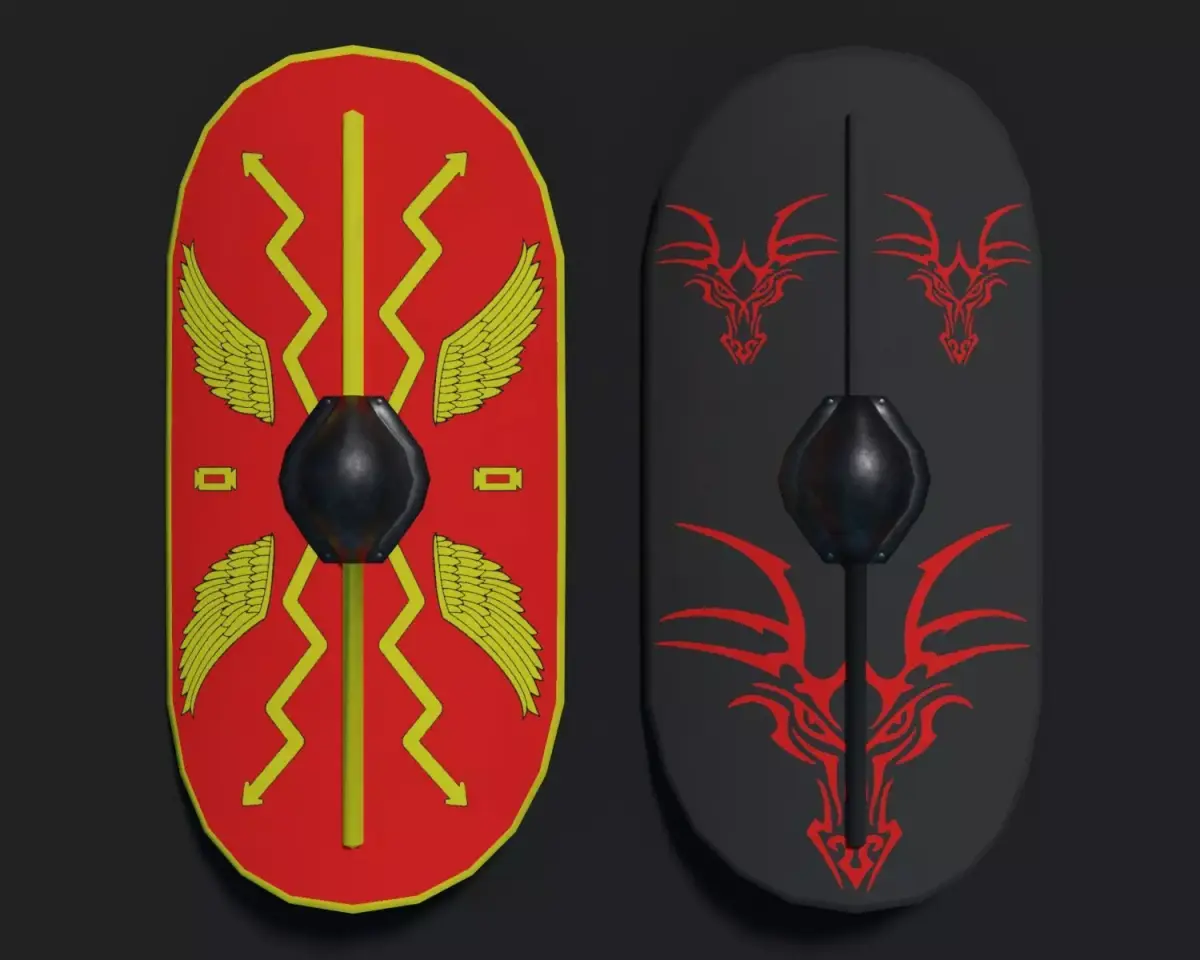 Scutum - Republican Low-poly 3D model