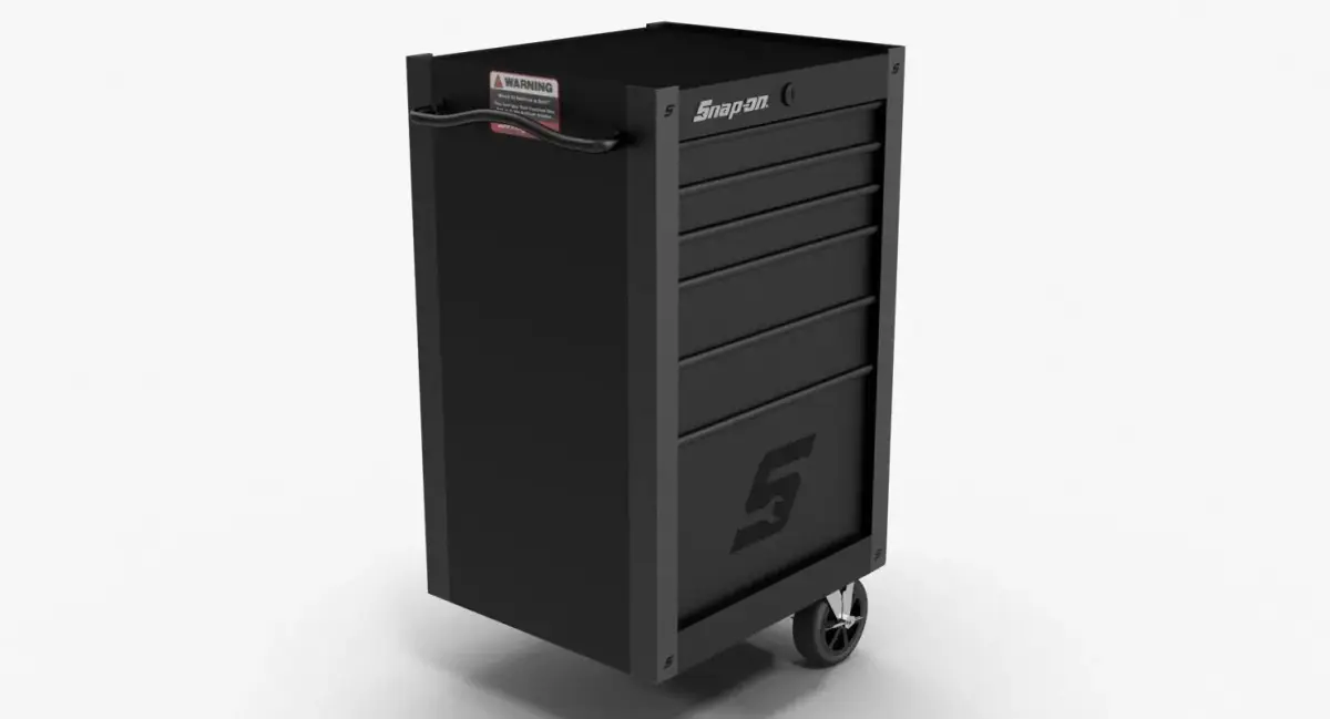 Tool Storage End Black Low-poly 3D model